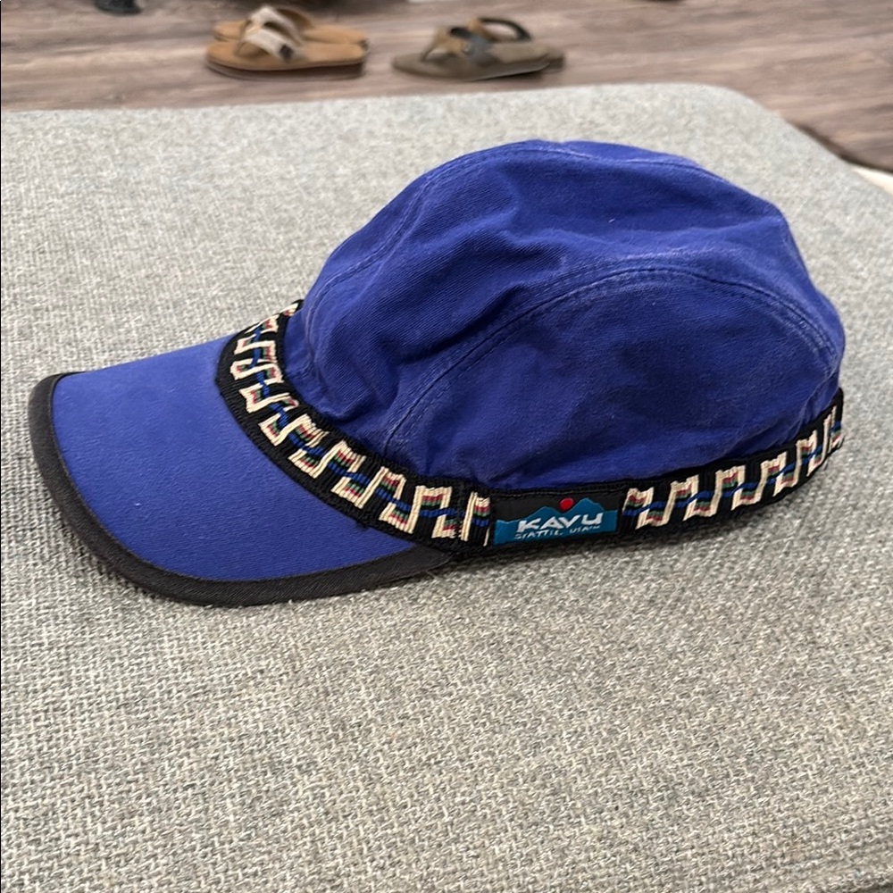 Kavu Blue and Black Patterned Hat